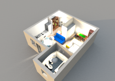 Progetto per ristrutturazione monolocale